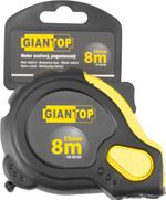 Mérőszalag GIANT CR-G16 CE, 8 m, behúzható, gumírozott