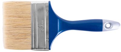 Brush Strend Pro JB005, 4", flat, painting, natural, PVC handle