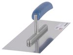 Trowel Strend Pro Premium, BlueWood, wooden handle, 270x130 mm, straight, 0.7 mm, stainless steel