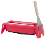 Edény Strend Pro MP915, festékhez és gipszhez, 300 mm, gumis spatula festőecset tartóval