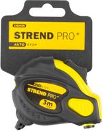 Mérőszalag Strend Pro WorkTiger 6E, 3 m, 19 mm, behúzható, AutoStop, gumírozott