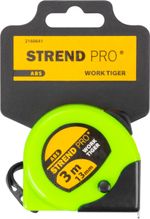Mérőszalag Strend Pro WorkTiger YD23, 3 m, 13 mm, behúzható, ABS