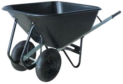 Wheelbarrow Greenlawn Titan 180 lit, 2x inflatable wheel, plastic, max. 180 kg