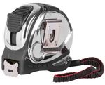Mérőszalag GIANT CR-G44, 5 m, 25 mm, behúzható, króm/nylon