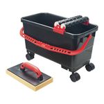 Set Strend Pro P1111, 24 liter bucket, tiler's set, on wheels + 2x roller + sponge float