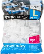 Távtartó L Strend Pro, szintező, csempe alá, 1.0 mm, csomag 100 db, fehér műanyag