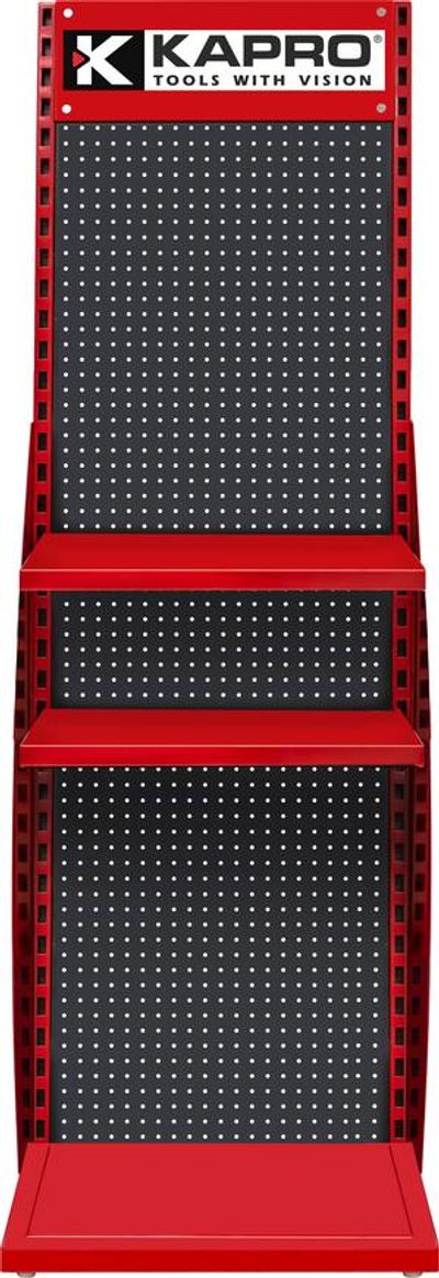 Stand KAPRO® Plantogram, red, with shelves, metal, 60x45x190 cm