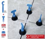 Szintezőkészlet Strend Pro LS205, 1x kulcs, 50x T-távtartó, 50x sapka