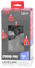 Spacer Strend Pro Premium LS122, leveling, 1.5 mm, pack of 100 pcs, grey
