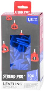 Tile spacer Strend Pro Premium LS122, 1.8 mm, pack. 100 pcs, orange