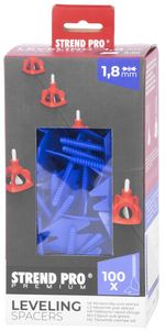 Medzerník Strend Pro Premium LS122 nivelačný, 1.8 mm, bal. 100 ks, modrý