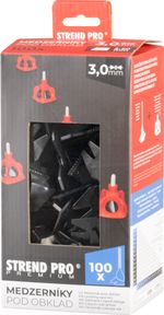 Fugakereszt Strend Pro Premium LS122, szintező, 3,0 mm, csomag 100 db, fekete