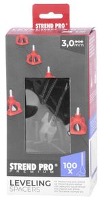 Spacer Strend Pro Premium LS122, leveling, 3.0 mm, pack of 100 pcs, black