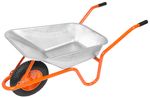 Wheelbarrow Strend Pro Premium Fortis D-1, Zn, PN inflatable wheel, 85 lit., max. 160 kg, (dismantle