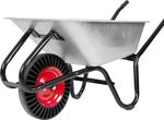 Wheelbarrow Strend Pro Premium Fortis BLACK, Zn, SR solid wheel, 100 lit., max. 160 kg