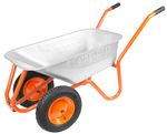 Wheelbarrow Strend Pro Premium Fortis D-22, Zn, PN pneumatic wheel, 85 lit., max. 230 kg