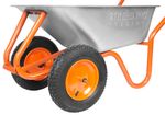Wheelbarrow Strend Pro Premium Fortis D-22, Zn, PN pneumatic wheel, 85 lit., max. 230 kg