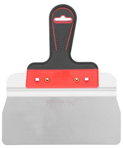Spatula Strend Pro Premium, Inox, rozsdamentes acél, kőműves, 220 mm, lekerekített élek