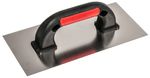 Trowel Strend Pro Premium, EXC RED-Black, U-shaped plastic handle, 270x130 mm, straight, 0.7 mm, sta