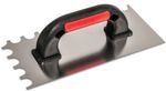 Hladítko Strend Pro Premium, EXC RED-Black, U-plast. rúčka, polguľaté zuby, 270x130 mm, 0,7 mm, nerez
