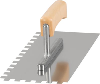 Hladítko Strend Pro Premium, HardWood, drevená rúčka, 270x130 mm, e10 mm, 0,7 mm, nerez