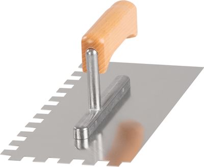 Hladítko Strend Pro Premium, HardWood, drevená rúčka, 270x130 mm, e12 mm, 0,7 mm, nerez