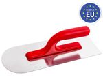 Trowel Strend Pro Premium, REDhand, U-TYPE, plastic handle, rounded, 320x110 mm, 0.7 mm, stainless s