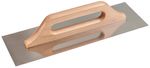 Trowel Strend Pro Premium, HardWood, wooden handle, 270x130 mm, straight, 0.7 mm, stainless steel