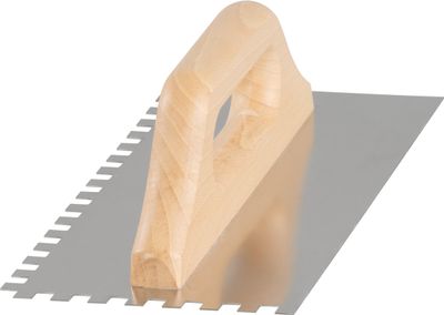 Simító Strend Pro Premium, fanyél, 270 x 130 mm, e8mm, 0,7 mm, egyenes, rozsdamentes acél