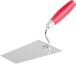 Trowel Strend Pro Premium, mason's, with wooden handle and metal end, 160 mm, 0.9 mm, stainless stee