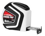 Tape measure Strend Pro Premium, 8 m, retractable, Auto STOP, magnetic