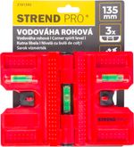 Vízmérték Strend Pro FSB-12, 135 mm, sarok, oszlopokhoz, mágneses szögmérővel