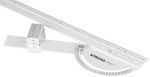Vonalzó Strend Pro FSC-02, 550 mm, multifunkcionális, szögmérővel, Alu