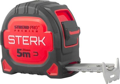 Mérőszalag Strend Pro Premium Sterk RZ5027, 5 m, 27 mm, behúzható, extra széles