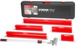 Sada hladítok Strend Pro Premium Ergonomic, na stierky a sadrové omietky, 250-1000 mm, 1,05-1,88 m teleskopická tyč, držiak, v kufri