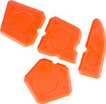 Simítókészlet Strend Pro, szilikonhoz és tömítőanyaghoz, 4 db