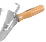 Kőműveskanál Strend Pro, rozsdamentes acél, fa nyél, 180 mm