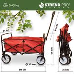 Folding cart Praktik, PVC, 50 L, max. 70 kg