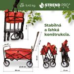 Folding cart Praktik, PVC, 50 L, max. 70 kg