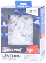 Spacer L Strend Pro LS230T, leveling, for tiles, 1.0 mm, pack of 300 pcs, white plastic