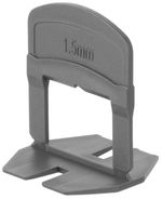 Spacer Strend Pro LS230T, L, leveling, for tiles, 1.5 mm, pack of 300 pcs, grey plastic