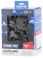 Fugakereszt Strend Pro LS230T, L, szintező, csempe alá, 1.5 mm, 300 db-os csomag, szürke műanyag