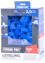 Spacer L Strend Pro LS230T, leveling, for tiles, 2.0 mm, pack of 300 pcs, blue plastic
