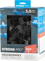 Fugakereszt Strend Pro LS230T, L alakú, szintező, csempe alá, 3,0 mm, csomag 300 db, fekete műanyag