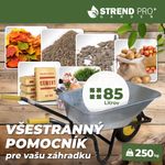 Wheelbarrow Strend Pro Premium Fortis BLACK ES, PN pneumatic wheel, Zn, 85 lit, max. 250kg (disassem