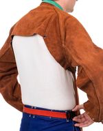 Bolero Weldas 44-7800, Lava Brown™, 124cm, c. XL, zvaracske, na ramena+rukav