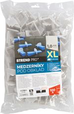 Spacer XL Strend Pro, leveling, for tiles, 1.0 mm, 13-22 mm, pack of 100 pcs, plastic, grey