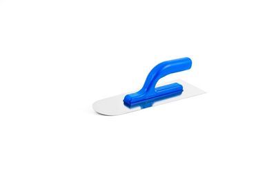 Kubala 0420 plastering trowel, stainless steel, plastic, half-round, 105x325mm
