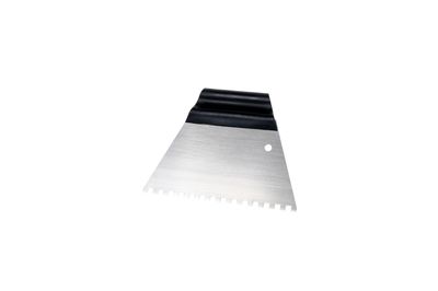 Spatula Kubala, műanyag, acél, fog 4x4mm, 180mm