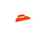 Kubala plastic notched trowel, tooth 4x6, 235mm